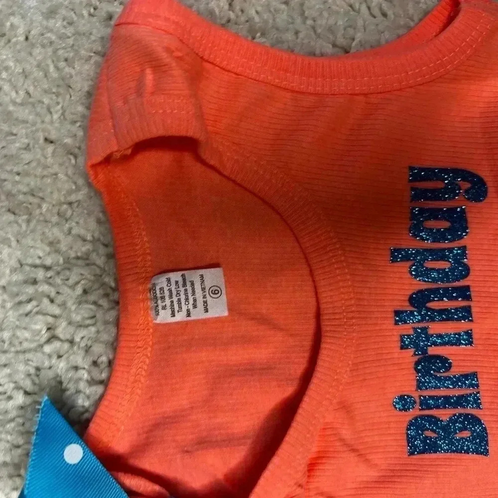 GIRLS BOUTIQUE BIRTHDAY GIRL OUTFIT SIZE 6 NWOT - Picture 10 of 16